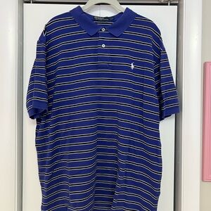 Ralph Lauren Blue Striped Polo Shirt